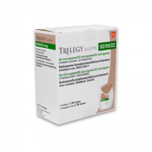 Trelegy Ellipta (fluticasone furoate/umeclidinium/vilanterol)